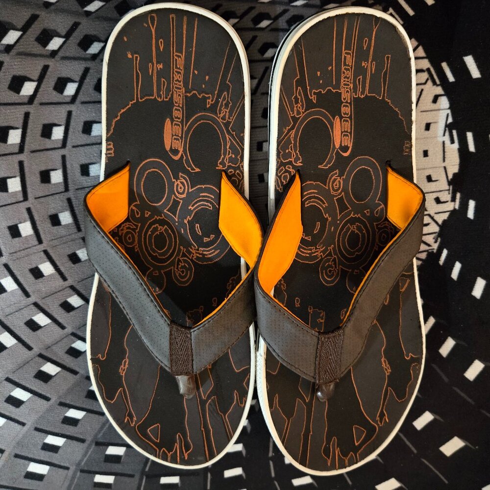 Frisbee Sandals Flip Flops Beach Shoes UK 10 Size 11 USA Great Soles